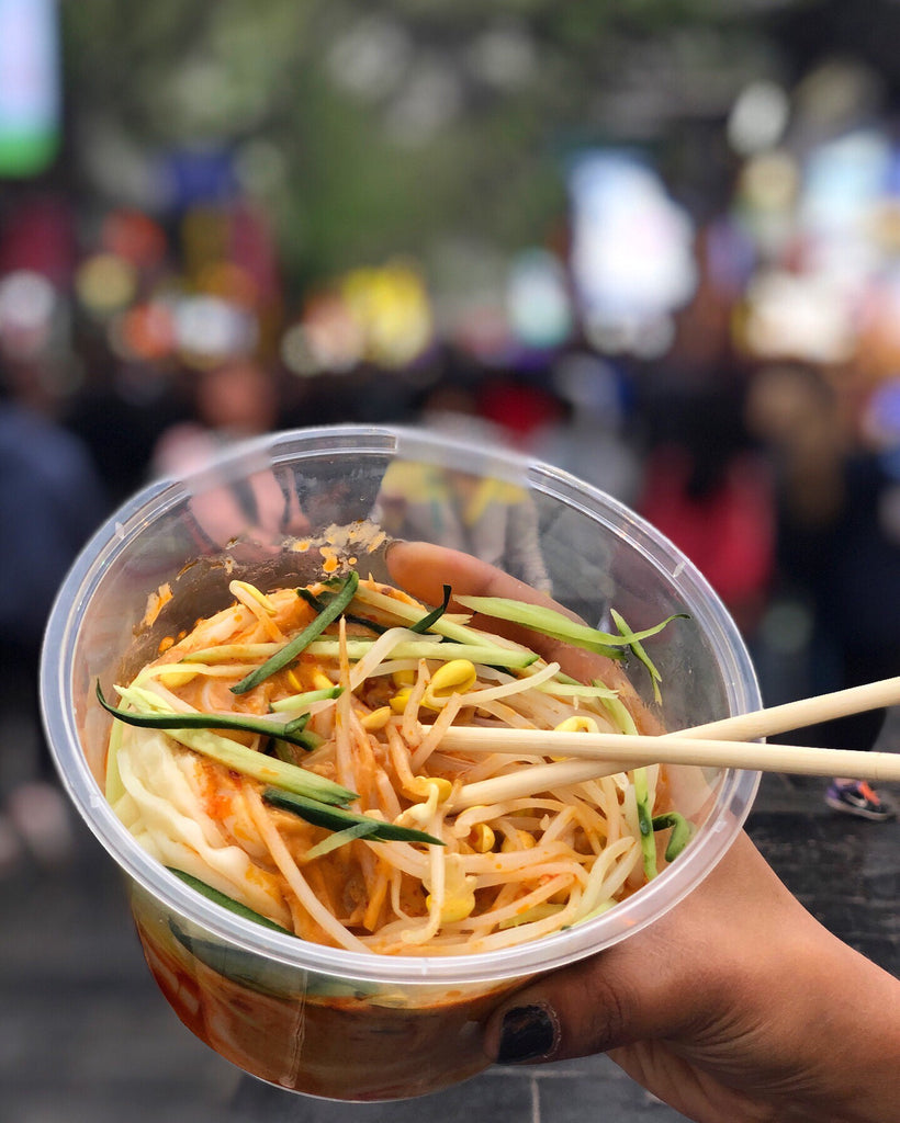 Spicy cold sesame noodles