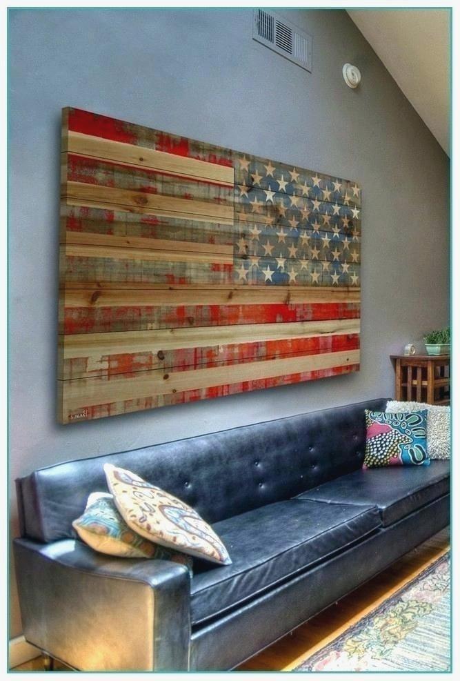 Cool Wooden American Flag Wall Art