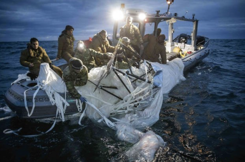 US military retrieval of Chinese balloon