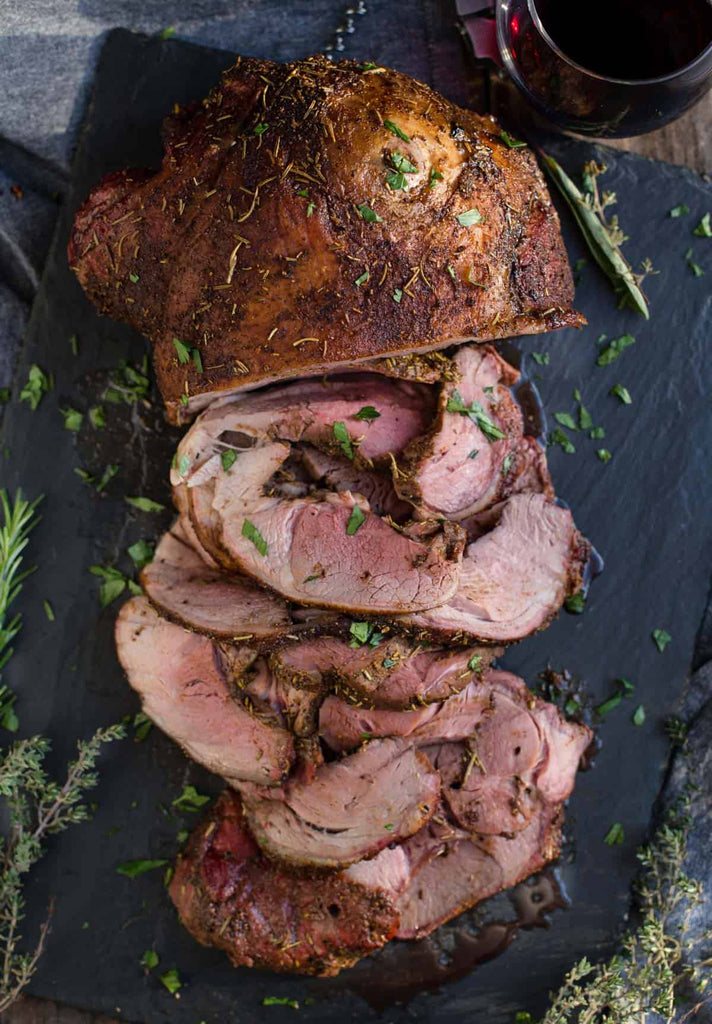 Making Smoked Boneless Leg of Lamb is as easy as seasoning the lamb and smoking to the right internal temperature