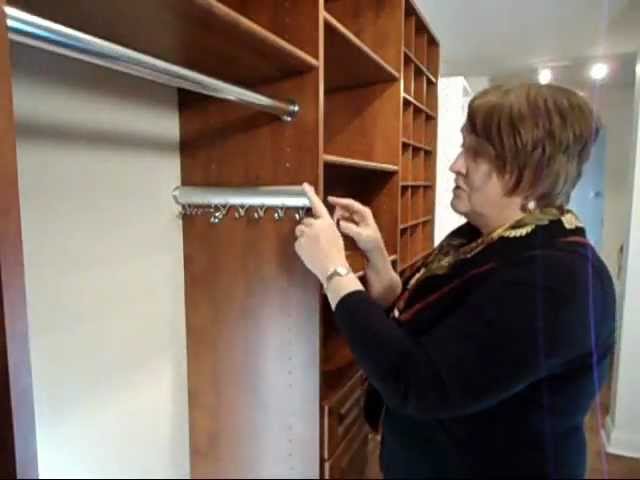 California Closets Designer Mary Cool shows you how to install a Tie Rack