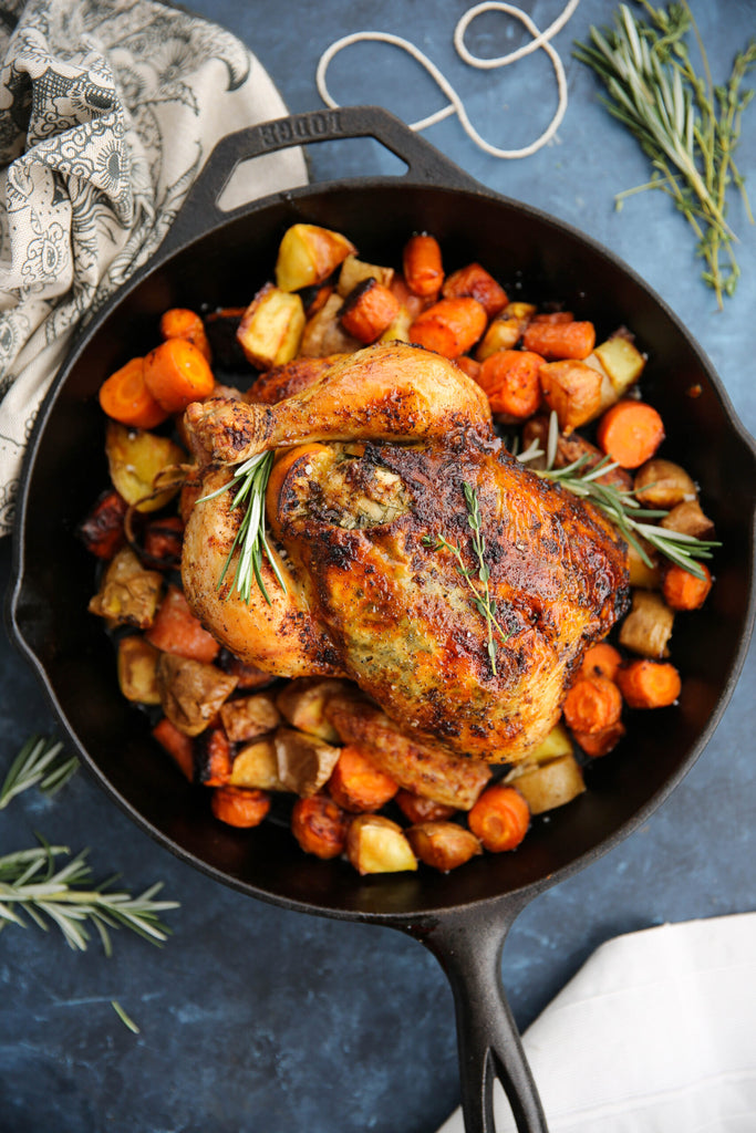 Another Back to Basics recipe is here! We’ve conquered roasted potatoes and roasted carrots, now it’s time for roasted chicken! A whole roasted chicken can be a little intimidating so I feel like most of us just turn to a rotisserie chicken at the...