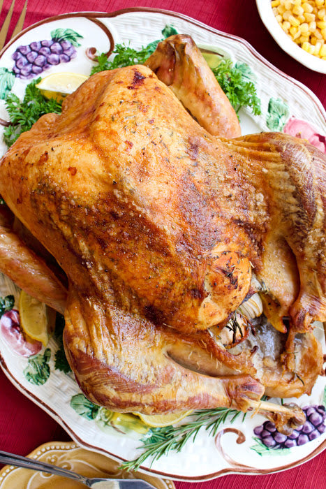 This Easy Oven Roasted Turkey recipe makes the best juicy, tender, golden brown turkey that is perfect for the holidays.  You will want to use this recipe year after year!