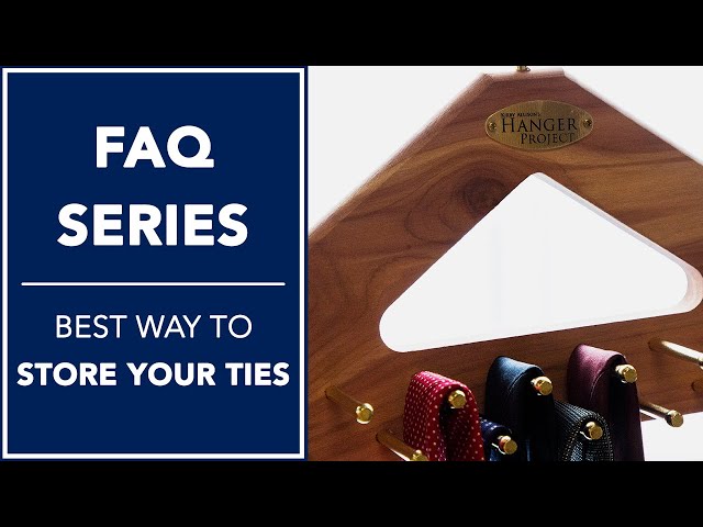 In this video, Kirby Allison discusses a frequently asked question on the topic of the Best Way To Store Your Ties