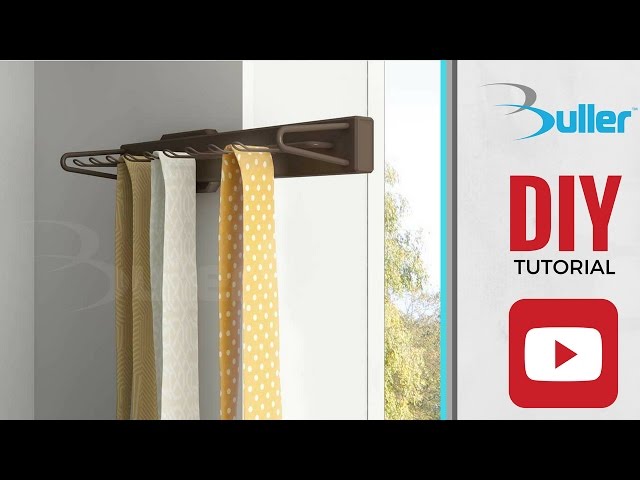 How to install pull out tie rack from Moka range