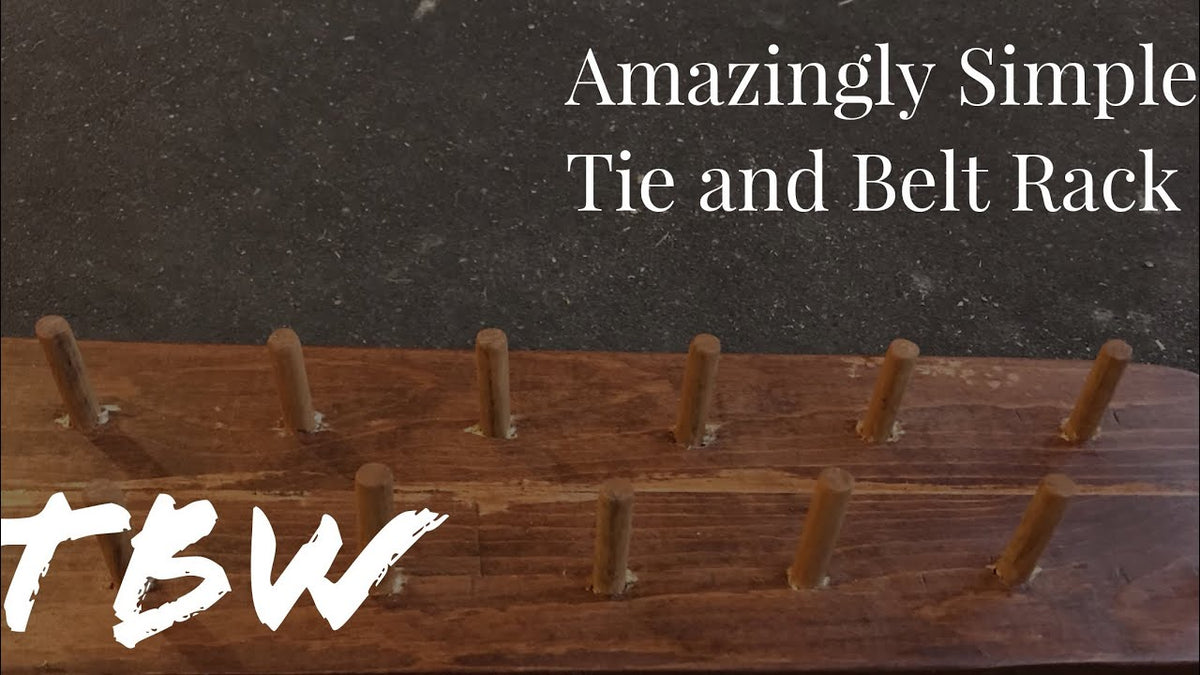 Making a quick and simple tie and belt rack. – Catenus