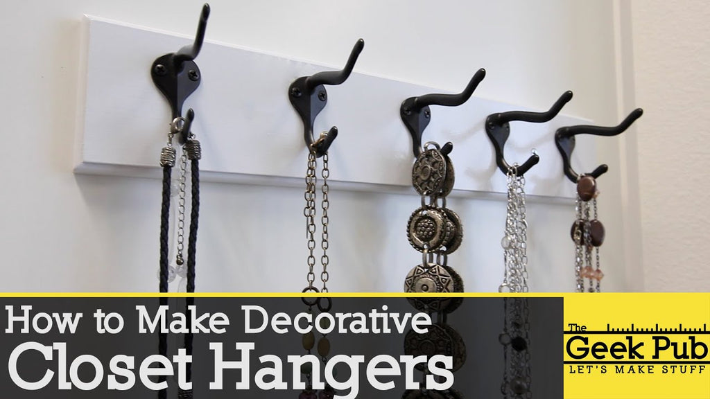 How to Make Decorative Closet Hangers (Hook Racks/Hook Rails) by TheGeekPub (5 years ago)