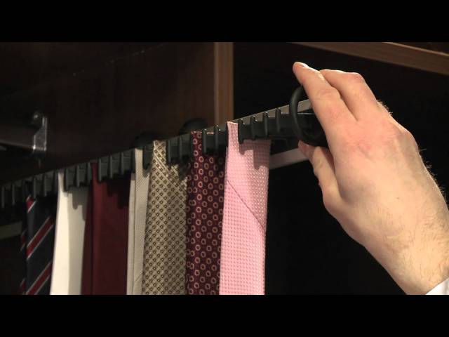A practical accessory to keep all your ties in order, the Sliderobes tie rack extends fully to let you reach even those hard to reach ones in the back, and then ...