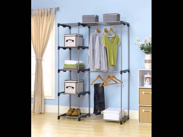 Closet Organizer Storage Rack Portable Clothes Hanger Home Garment Shelf Rod G68 by OtomoTricks (5 years ago)