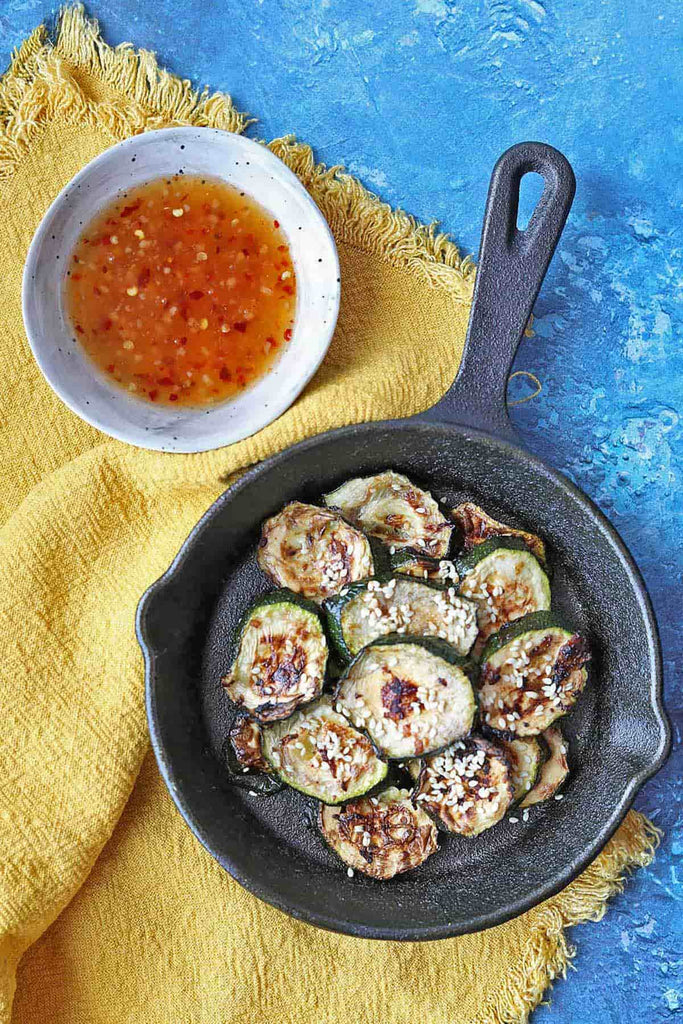 Air Fryer Courgettes Asian Style