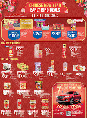 NTUC FairPrice CNY Early Bird Deals 15 - 21 December 2022