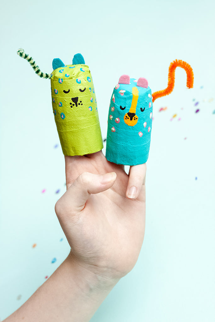 How to Make Paper Mache Animal Finger Puppets