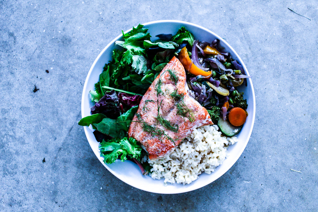 Bulid Your Own Salmon Bowl // Just A Veg