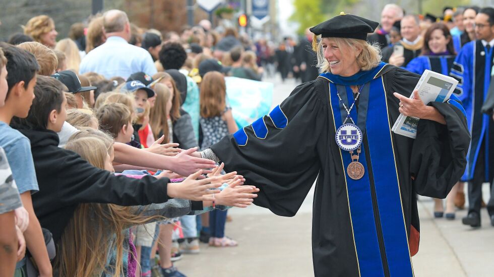 Who spoke at Utah State University’s 2023 commencement?