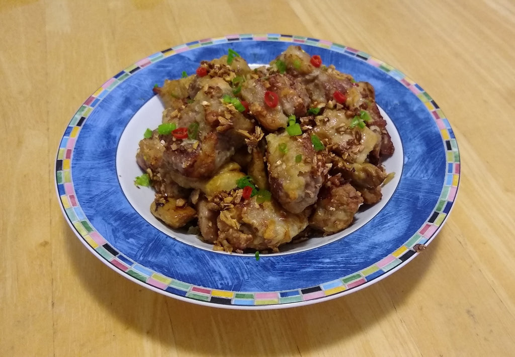 Salt & Pepper Garlic Pork Ribs (Airfryer Version)