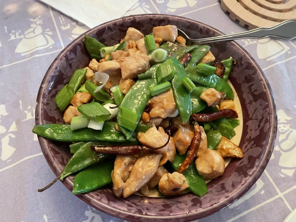 Rick’s Kung Pao Chicken with Snow Peas