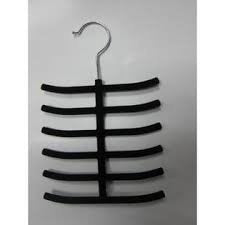 2-Pack flocked tie and belt hanger