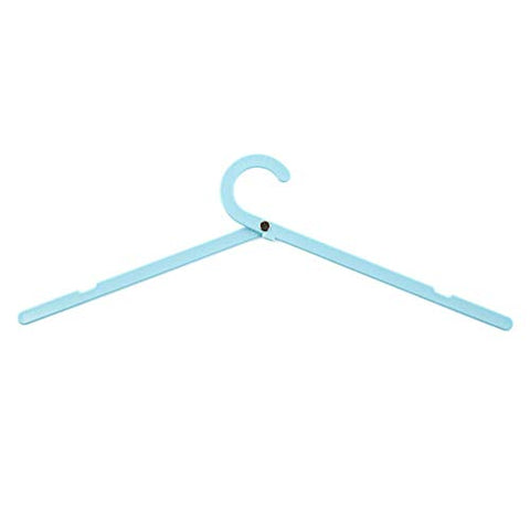 1PC Clothes Hangers Portable Hanger for Clothes Folding Clothes Hangers for Travel Multi-Function Windproof Clother Hanger (Blue)