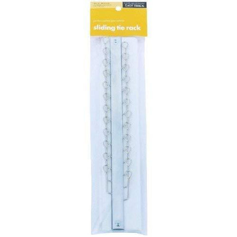 Easy Track Ra1200 Sliding Tie Rack, 24 Hook White