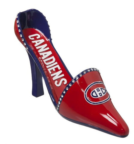 Team Sports America Montreal Canadiens Resin Logo High Heel Shoe Wine Bottle Holder