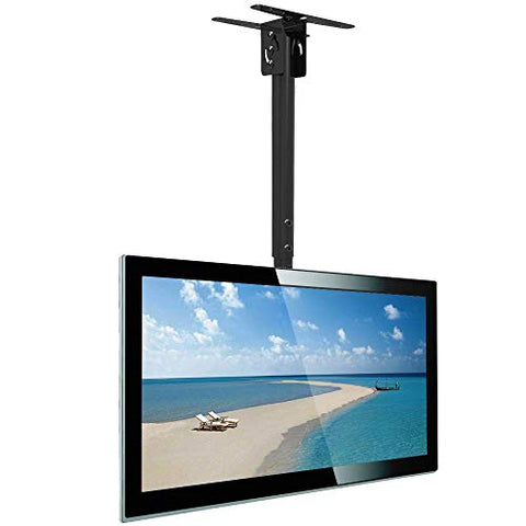Everstone Full Motion TV Ceiling Mount for 23 to 55" TV Swivel and Tilting Bracket Fit Most Plasma LED LCD Flat Screen and Curved TVs, Up to VESA 400x400mm, HDMI Cable and Level