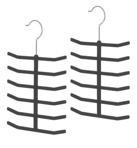 Whitmor Flocked Tie Hangers, S/2