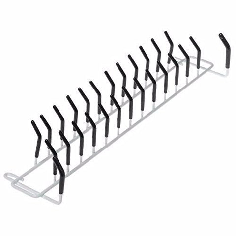 White- Tie & Belt Rack Wall Mount in Closet Organizer