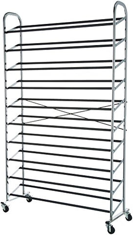 AmazonBasics 50-Pair Shoe Rack Organzier