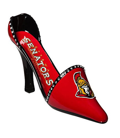 Team Sports America Ottawa Senators Resin Logo High Heel Shoe Wine Bottle Holder