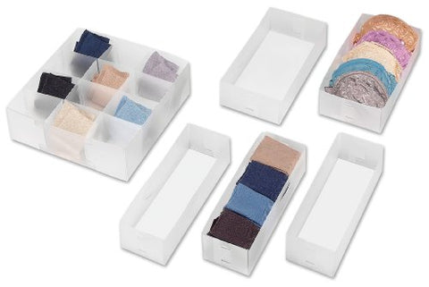 Whitmor Drawer Organizers Set of 6