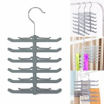 Necktie Belt Tie Hanger Scarf Clothes Rack Non-slip Holder Hook