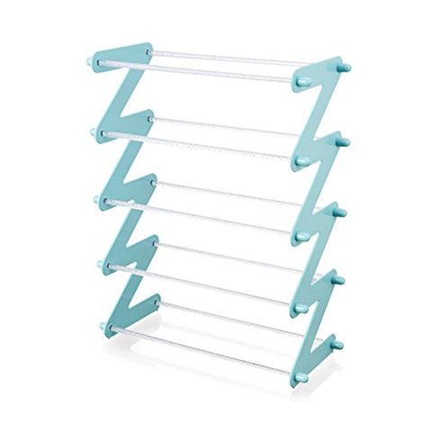 Plastic 5-Tier Shoe Rack,Multi-Layer Adjustable Household Mini Shoe Rack Bench Storage Shelf Shoe Tower Multi-Functional Unit entryway Shelf-C 45x19x56cm(18x7x22)
