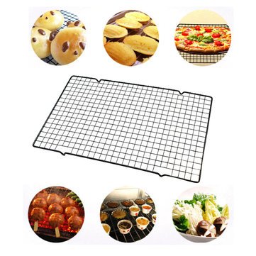 Chilling Wrack - Stainless Steel Wire Grid Cool Rack Bbq Cake Oven Kitchen Baking Tool Cooling Tooln Mat - Temperature Reduction Wheel Caller Stand System - 1PCs