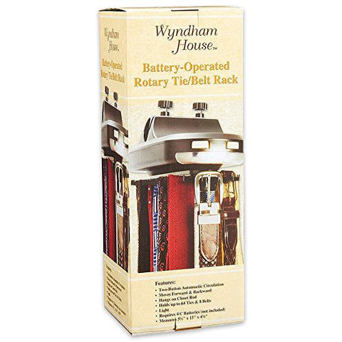 Wyndham House Battery-operated Rotary Tie/belt Rack