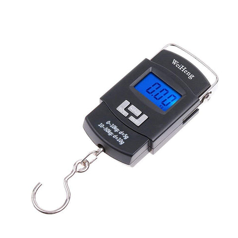 Portable 110lb/50kg Electronic Digital Balance Hanging Luggage Hook Scale Mini Pocket Fishing Hunting Scales