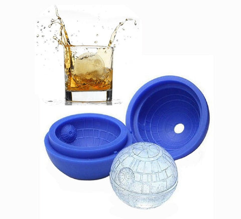 2 Pack Frozen Ice Ball Maker for Cool Drinks and Baking - Food-Grade Silicone - Round Ice Cube DIY Mould Pudding Jelly Chocolate Mold Tray Sphere