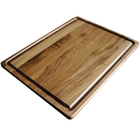 Walnut Wood Cutting Board by Virginia Boys Kitchens - 20x15 American Hardwood Chopping and Carving Countertop Block with Juice Drip Groove