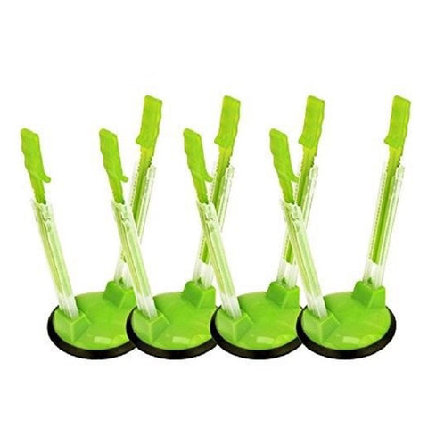 YUFF Baggy Sandwich Racks Holder，Food Storage Bags Clip-Ideal Plastic Kitchen Gadget, No Hassle Cooking Solutions(4 Pack), 4pcs, Green