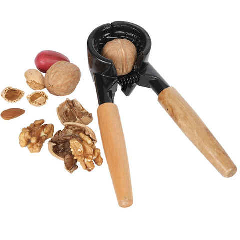Home-X - Heavy Duty Spring Loaded Nutcracker, Premium Tool Works Wonders on Walnuts, Chestnuts, Pecans, Hazelnuts, Almonds & More, A Great Addition to Every Kitchen