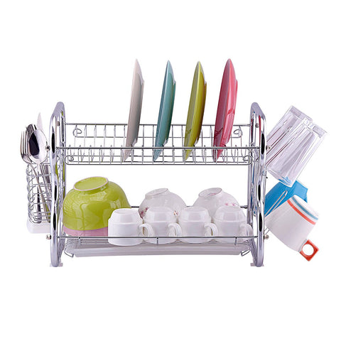 Toplife 3 Tier Stainless Steel Rust Proof Kitchen Dish Drainer Drying Rack