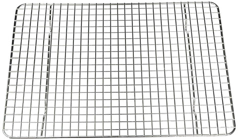 Premium Quality 12x17 Cooling Rack by BelKon Kitchenware, 100% Stainless Steel, Non-stick, Strong Thick Gauge Wire Grid, Oven & Dishwasher safe, 500FHeat Resistance, Fits Half Sheet Pan